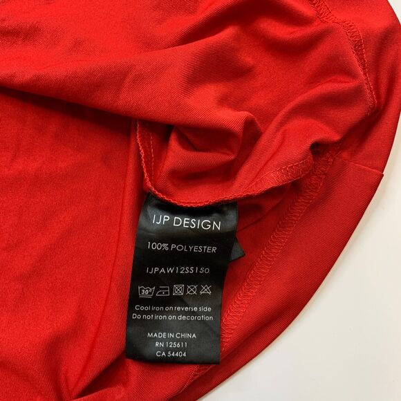 IJP Design Polo Shirt Mens XL Extra Large Red Moisture Wicking Athletic Golf - Picture 8 of 11